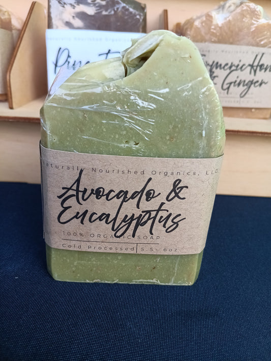 Avocado and eucalyptus soap