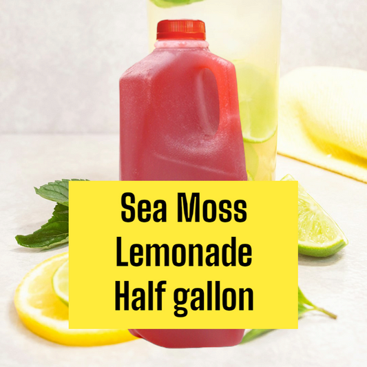 Gallons and half Gallons Sea Moss Lemonade